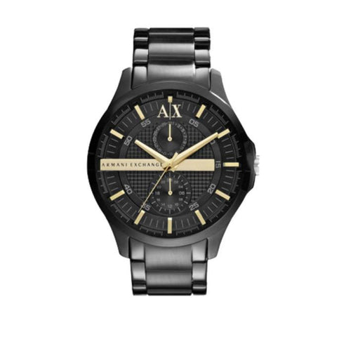 Armani Exchange Hampton AX2121 Men's Chronograph Watch – Black Dial with Black Stainless Steel Strap